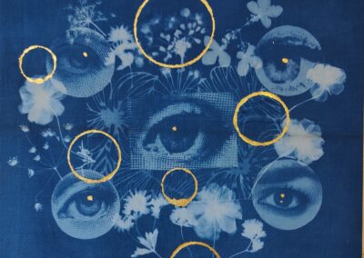 Cyanotype print op textiel
