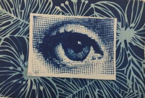 Cyanotype print op papier